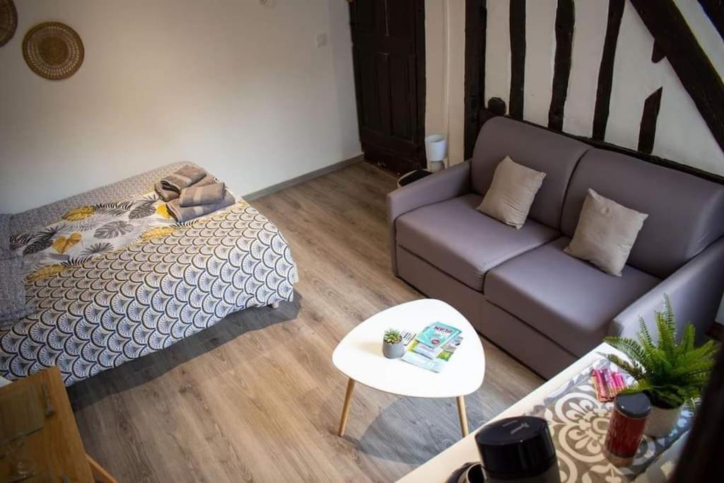 Studio Charmant Confortable Tv Centre Ville Louviers Esterno foto