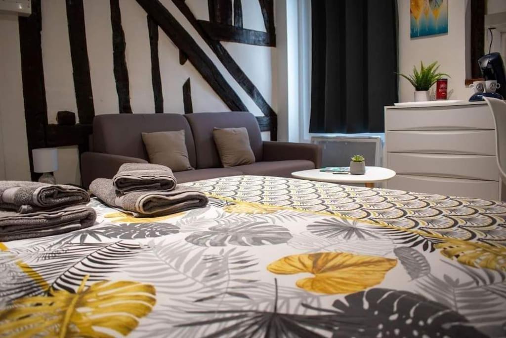 Studio Charmant Confortable Tv Centre Ville Louviers Esterno foto